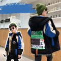 Boys Plus Fleece Padded Color Block Jacket